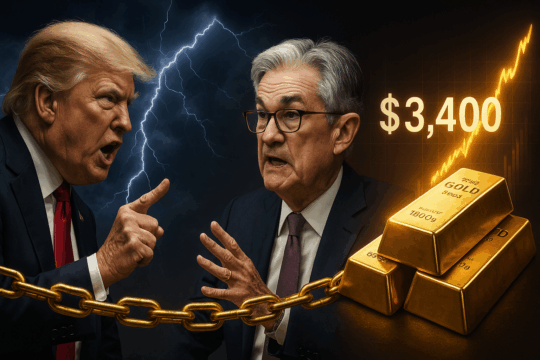 Gold Surges as Trump-Powell Feud Fuels Fed Fears